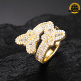 Butterfly Moissanite Ring – Sizes 8,9,10 &11 | 7g | S925 Silver, Gold, or Rose Gold | VVS Moissanite | GRA Certified