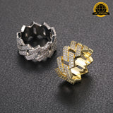 Cuban Link Band Ring – 13MM | 11g | S925 Silver | VVS Moissanite | Sizes 8, 9, 10, 11 | Gold, Silver & Rose Gold | GRA Certified