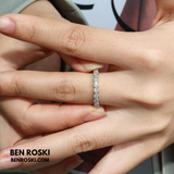 Moissanite Eternity Band – 3MM | 2.42g | S925 Silver, Gold & Rose Gold | VVS1 Moissanite | GRA Certified