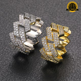 Cuban Link Band Ring – 13MM | 11g | S925 Silver | VVS Moissanite | Sizes 8, 9, 10, 11 | Gold, Silver & Rose Gold | GRA Certified