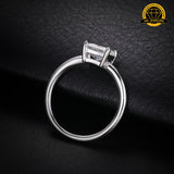 Princess Cut Moissanite Solitaire Ring – 5x5MM | 2g | S925 Silver, Gold or Rose Gold | VVS Moissanite | GRA Certified