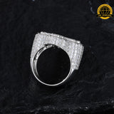 Cross Moissanite Ring – Sizes 8,9,10 &11 | 12.06g | S925 Silver, Gold, or Rose Gold | VVS Moissanite | GRA Certified