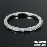 Moissanite Eternity Band – 2MM | 1.29g | S925 Silver, Gold or Rose Gold | VVS Moissanite | GRA Certified