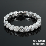 Moissanite Eternity Band – 3MM | 2.42g | S925 Silver, Gold & Rose Gold | VVS1 Moissanite | GRA Certified