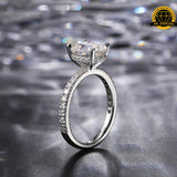 Classic Moissanite Engagement Ring – 2MM Band | 3.2g | Sizes 8, 9, 10, 11 | S925 Silver, Gold, or Rose Gold | VVS1 Moissanite | GRA Certified