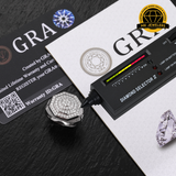 Octagon Cluster Moissanite Ring – 18MM | 12.48g | S925 Silver, Gold, or Rose Gold | VVS Moissanite | GRA Certified