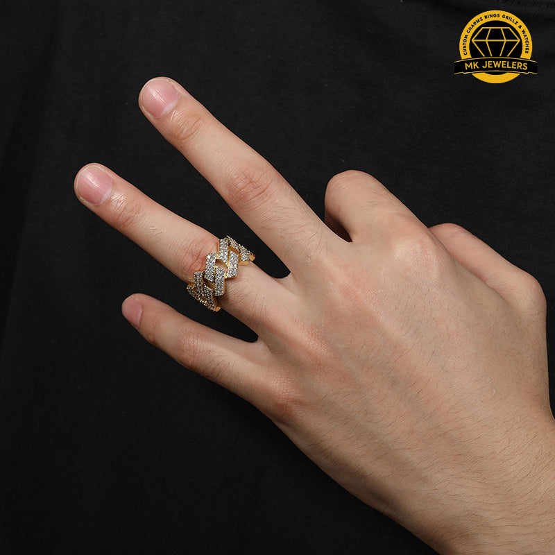 Cuban Link Band Ring – 13MM | 11g | S925 Silver | VVS Moissanite | Sizes 8, 9, 10, 11 | Gold, Silver & Rose Gold | GRA Certified