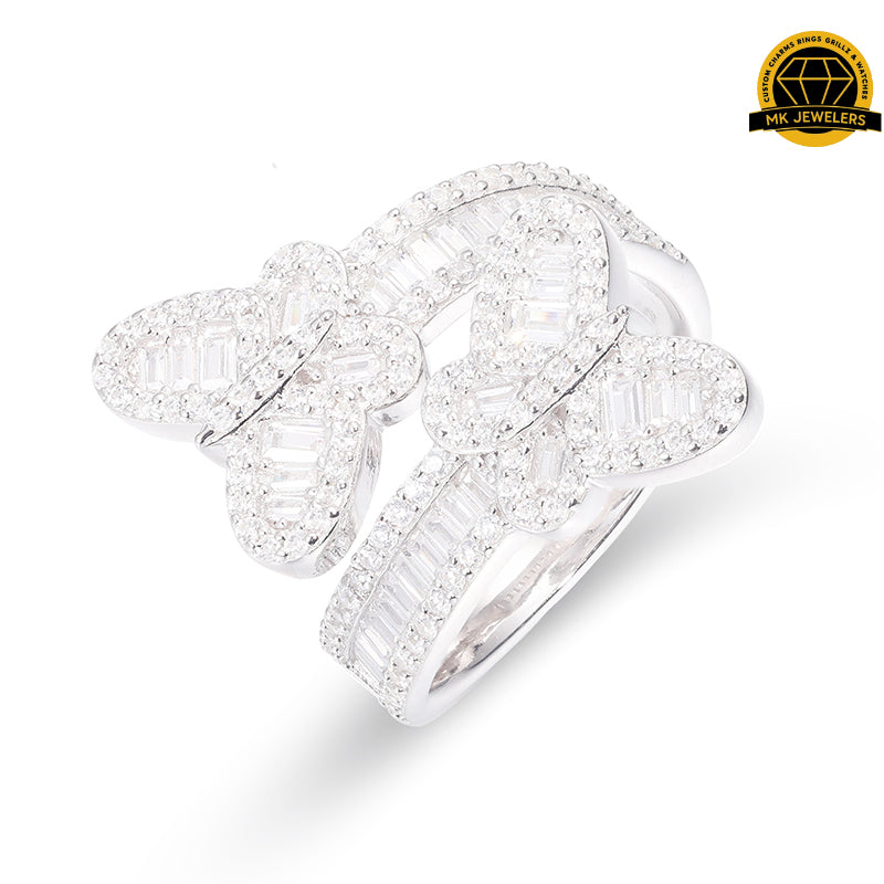Butterfly Moissanite Ring – Sizes 8,9,10 &11 | 7g | S925 Silver, Gold, or Rose Gold | VVS Moissanite | GRA Certified