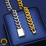 Iced Cuban Link Chain – 925 Silver | 18–22 Inch | Multiple Width Options | Moissanite |