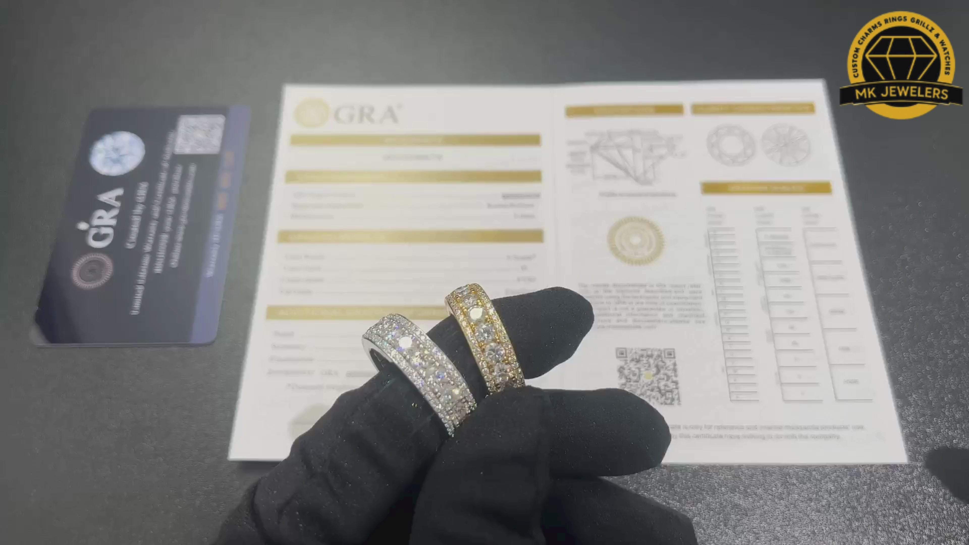 8MM Eternity Band Ring – S925 Silver, Gold & Rose Gold  | Sizes 8, 9, 10, 11 | VVS Moissanite | GRA Certified |