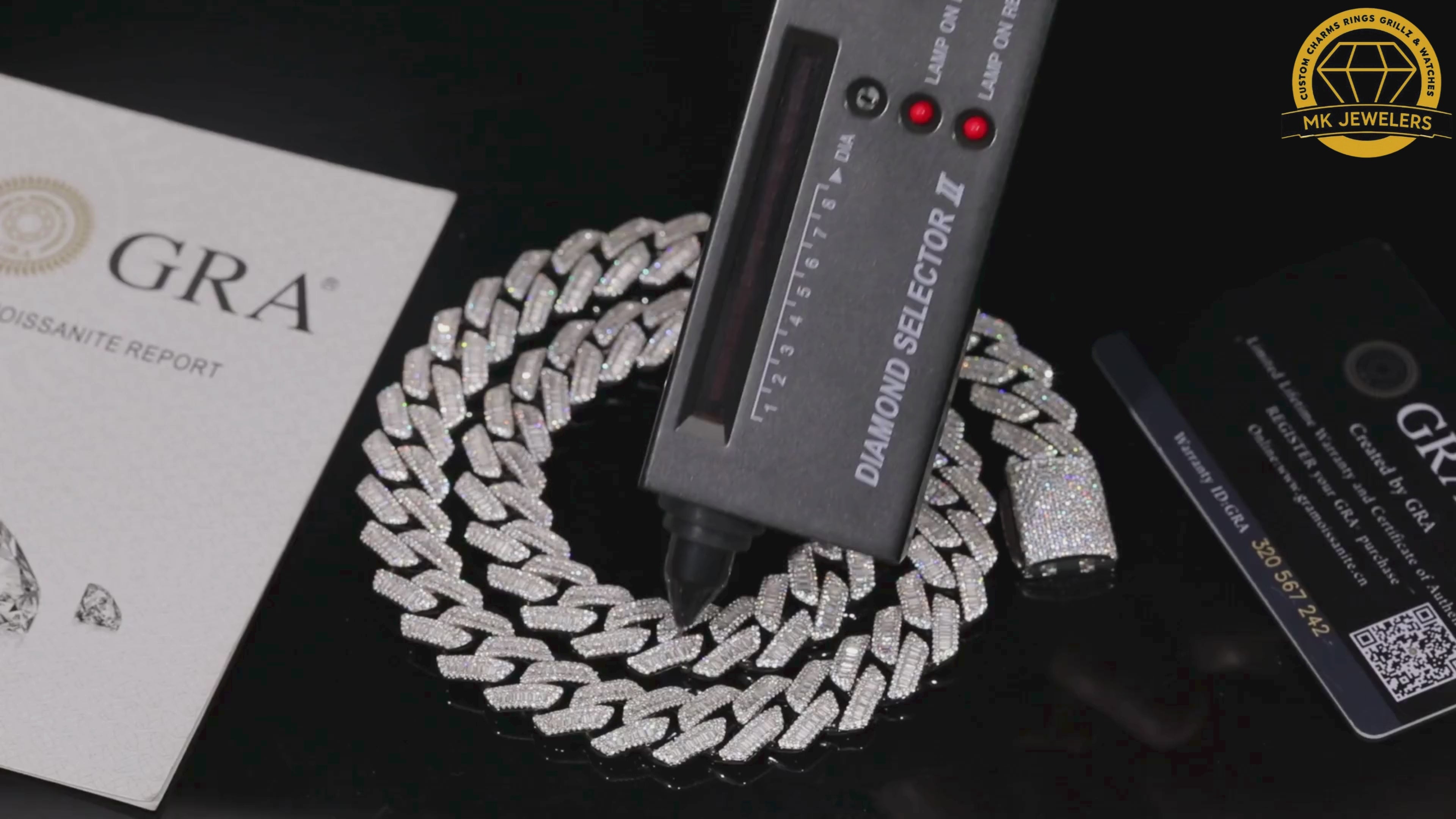 Iced Cuban Link Chain – 925 Silver | 18–22 Inch | Multiple Width Options | Moissanite |