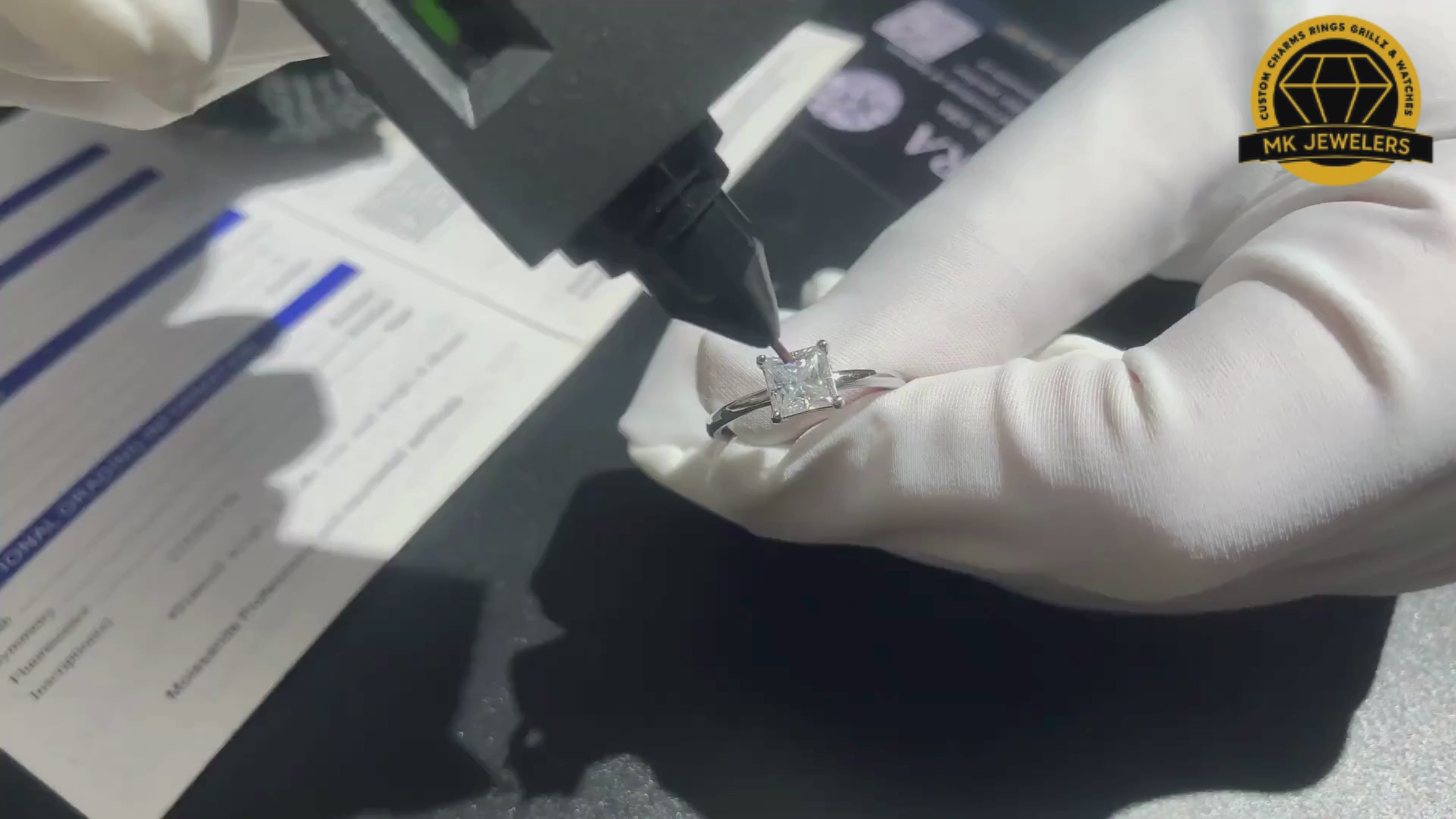 Princess Cut Moissanite Solitaire Ring – 5x5MM | 2g | S925 Silver, Gold or Rose Gold | VVS Moissanite | GRA Certified