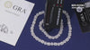 Moissanite Cluster Link Chain – 20 Inch | 8MM | Solid 925 Silver | GRA Certified